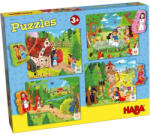 HABA Set 4 puzzle-uri cu figurine In lumea basmelor, HABA (304701)