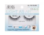 Ardell Light As Air 521 gene false Gene false Light As Air 1 pereche + lipici pentru gene Duo 1g pentru femei Black