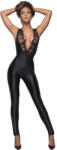 Noir Handmade F167 Sleeveless Powerwetlook Overall with Lace L