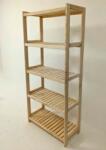 Tonap Fából készült polc 5 polccal 173x80x33 cm cseh gyártmány (5P80)