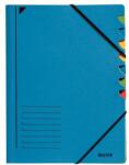 Leitz Mapa carton A4 cu elastic si 7 separatoare albastru Leitz Fashion (ESS39070035) - dacris