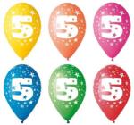  Léggömb 26cm-es 5db/csomag 5-ös (11-PRINT5)