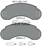 TEXTAR set placute frana, frana disc TEXTAR 2157302 (2157302)