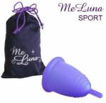 Me Luna Менструална чашка Me Luna размер S плюс 10 таблетки за стерилизация Спорт (Sport) Пръчица Синьо - лилав
