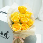 ImodFlowers Buchet de flori 9 trandafiri galbeni