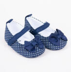  Yo! Bébi Kocsicipő 3-9 hó kék pöttyös masnival