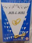  Mr. és Mrs. zászlófüzér gyűrűvel (2, 5 m)