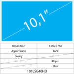 Notebook LCD 10.1 LCD Slim Fényes 40 pin HD, Glossy