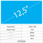 Notebook LCD 12.5 LCD Slim Matt 40 pin HD, Matte
