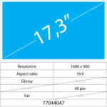 Notebook LCD 17.3 LCD Fat Fényes 40 pin HD+, Glossy