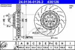 ATE Disc frana ATE 24.0136-0126.2 - automobilus