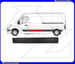 OPEL MOVANO B 2010.03-2021.05 /X62/ Oldalfal díszléc bal fekete "közép/hosszú kivitel: 3682/4332mm" RN9541454