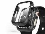 Haffner Defense 360 Apple Watch 7 (45mm) védőtok beépített edzett üveggel fekete, ECO csomagolás (FN0282)
