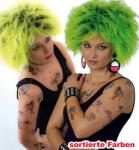  punk paróka pink-fekete-35015