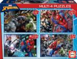 Educa - Puzzle 4x Puzzle Spiderman - 40 - 99 piese Puzzle