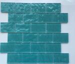 Premium Mosaic Üvegmozaik Premium Mosaic turquoise 30x30 cm fényes MOS4872TU (MOS4872TU)
