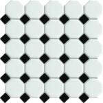 Premium Mosaic Mozaik Premium Mosaic mix black/white 30x30 cm matt/fényes MOSOCTAGON (MOSOCTAGON)