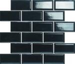 Premium Mosaic Mozaik Premium Mosaic fekete 30x30 cm fényes MOS4595BK (MOS4595BK)