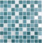 Premium Mosaic Üvegmozaik Premium Mosaic turquoise 30x30 cm fényes MOS25MIX12 (MOS25MIX12)