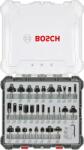 Bosch Set de freze de profilat canturi, 30 buc, mixte, tijă 8 mm (2607017475) Set capete bit, chei tubulare