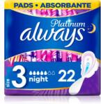 Always Platinum Night Size 3 absorbante pentru noapte 22 buc