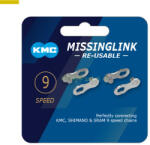 KMC Lánc KMC MISSINGLINK patentszem 1, 1/128" 9 speed CL566R - kerekparabc