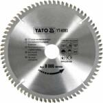 TOYA Карбиден диск за циркуляр, за рязане на алуминий YATO, Ф 210 x 30, T 72 (6093)