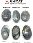 Palm Stone Labradorit Natural - 57-62 x 32-54 x 18-22 mm - (XXL) - 1 Buc