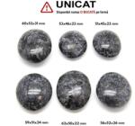 Palm Stone Merlinit Mistic - Indigo Gabbro Natural - 51-62 x 45-52 x 22-31 mm - (XXL) - 1 Buc
