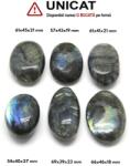Palm Stone Labradorit Natural - 54-69 x 39-46 x 18-27 mm - (XXL) - 1 Buc