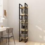 vidaXL Bibliotecă cu 5 rafturi, 40x30x175 cm, lemn masiv de pin (3081973) Biblioteca