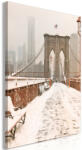 Artgeist Kép - Brooklyn Bridge in Sepia (1 Part) Vertical 40x60