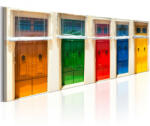 Artgeist Kép - Colourful Doors 120x40