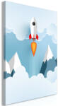 Artgeist Kép - Rocket in the Clouds (1 Part) Vertical 40x60