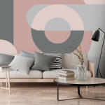 Artgeist Fotótapéta - Geometric Wreath (Pink) 350x245