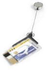 DURABLE Azonosítókártya tartó (8308-58) De Luxe DUO, krómozott kihúzható