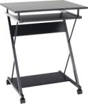 Mobikon Birou pentru PC masa de gaming cu roti din pal si metal negru Tarak 60x48x73 cm (0000277508)