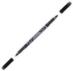 Centropen Marker Centropen duplex 3616 CD/DVD/BD fekete hengeres hegy 0, 6 és 2, 5mm (2010200778)