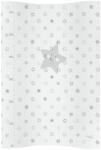  Ceba Baby COSY Pelenkázó alátét, 2 oldalszéllel, puha, (50x70) Csillagok, szürke