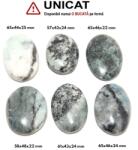 Palm Stone Piatra Lunii cu Garnierit Natural - 57-65 x 43-48 x 22-25 mm - (XXL) - 1 Buc