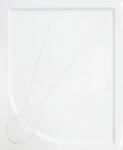 SAT Zuhanytálca négyszögletes SAT 100x80 cm öntött márvány fehér SIKOLIMCC10080 (SIKOLIMCC10080)