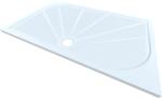 SAT Zuhanytálca négyszögletes SAT Limnew 160x80 cm öntött márvány fehér LIMNEW16080 (LIMNEW16080)