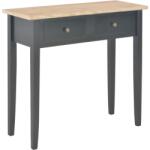 vidaXL Masă consolă de toaletă, negru, 79 x 30 x 74 cm, lemn (280055)