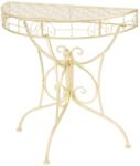 vidaXL Masă laterală stil vintage semirotundă metal 72x36x74 cm auriu (245930)
