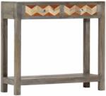 vidaXL Masă consolă, gri, 86 x 30 x 76 cm, lemn masiv de mango (282737)