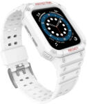 Apple Watch 4/5/6/7/8/SE (42/44/45mm) Armored Óraszíj és Tok Fehér