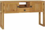 vidaXL Masă consolă, 120 x 32 x 75 cm, lemn masiv de tec (288844)