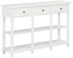 vidaXL Masă consolă, alb, 120 x 30 x 76 cm, MDF (280015)