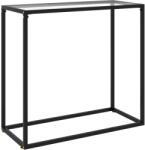 vidaXL Masă consolă, transparent, 80x35x75 cm, sticlă securizată (322807)