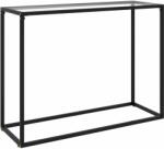 vidaXL Masă consolă, transparent, 100x35x75 cm, sticlă securizată (322811)